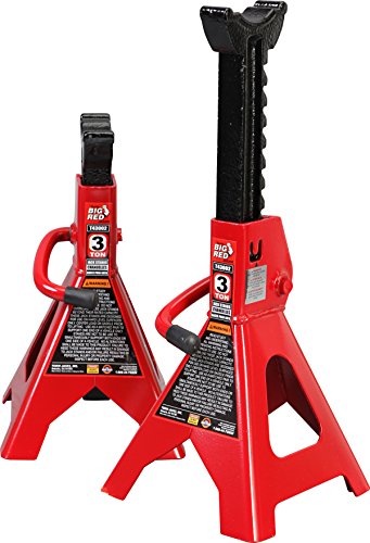 Product Cover Torin Big Red Steel Jack Stands: 3 Ton Capacity, 1 Pair