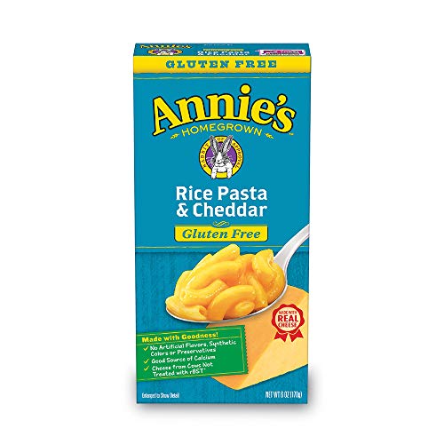 Product Cover Annie's Gluten Free Rice Pasta & Cheddar Macaroni & Cheese, 12 Boxes, 6oz (Pack of 12)