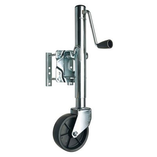 Product Cover REESE Towpower 74410 Trailer Jack, Heavy-Duty Swivel Mount, 6-Inch Wheel, Chrome