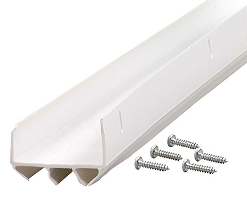Product Cover M-D Building Products 6528 M-D 0 Dual U-Shape Door Bottom, 1-3/4 in W X 36 in L X 1-1/2 in H, quot, White