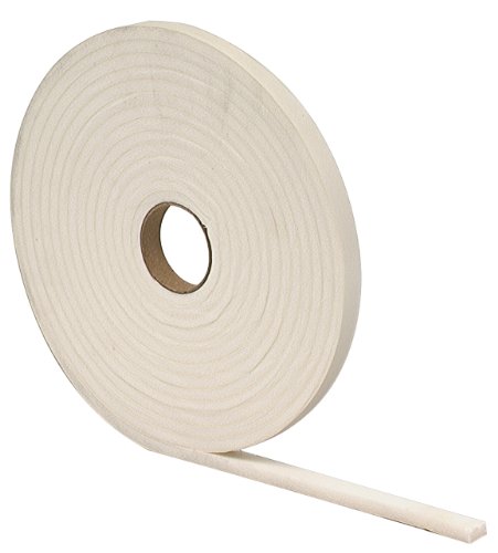 Product Cover M-D Building Products 2758 M-D 0 Closed-Cell Weather-Strip, 1/2 in W X 17 Ft L X 1/4 in T, White