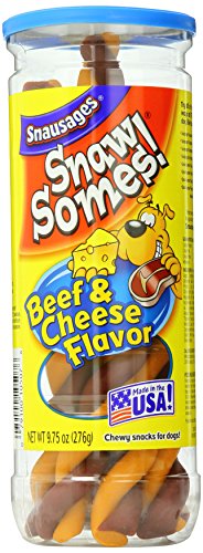 Product Cover Snausages Snawsomes! Beef & Cheese, 9.75-Ounce Canister