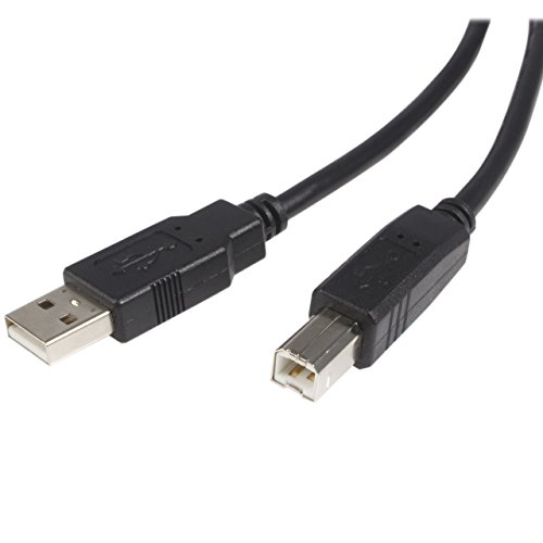 Product Cover StarTech.com 1 ft USB 2.0 A to B Cable - M/M - USB cable - USB (M) to USB Type B (M) - USB 2.0 - 1 ft - black - USB2HAB1