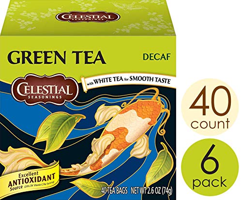 Product Cover Celestial Seasonings Green Tea, Decaf, 40 Count (Pack of 6)