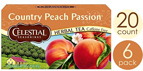 Product Cover Celestial Seasonings Herbal Tea, Country Peach Passion, 20 Count (Pack of 6)