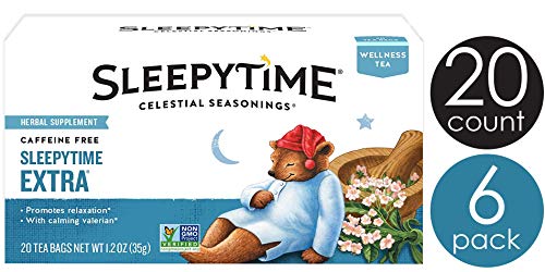 Product Cover Celestial Seasonings Wellness Tea, Sleepytime Extra, 20 Count Box (Pack of 6)