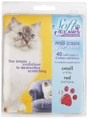 Product Cover Soft Claws for Cats - CLS (Cleat Lock System), Size Small, Color Red