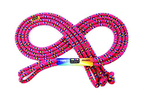Product Cover Just Jump It - Double Dutch Jump Rope - Agility Play - Red Confetti, 16' Jump Rope