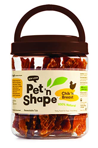 Product Cover Pet 'n Shape Chik 'N Breast Jerky - All Natural Dog Treats, Chicken 1 Lb
