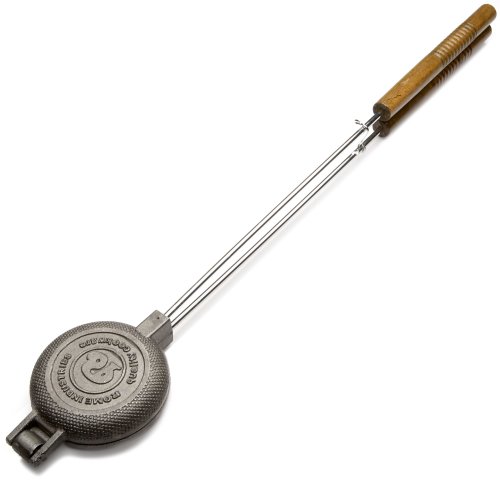 Product Cover Rome's 1805 Round Pie Iron with Steel and Wood Handles