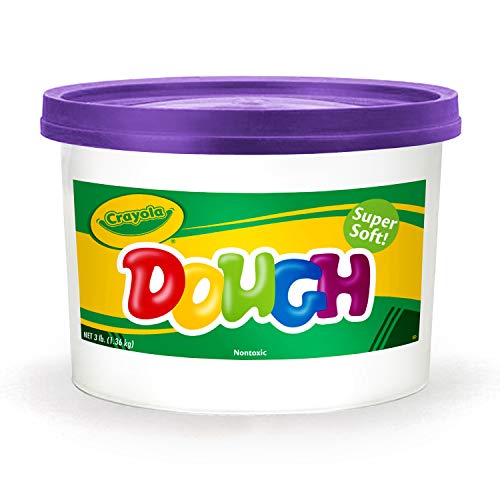 Product Cover Crayola Dough, Purple, 3lb Bucket, Crumble Free, Great for Sculpting School Projects, Arts & Crafts