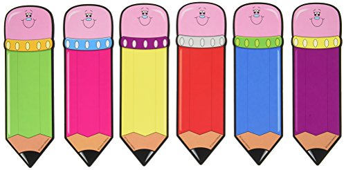 Product Cover Carson Dellosa - Pencils Colorful Cut-Outs, Classroom Décor, 54 Pieces