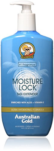 Product Cover Australian Gold Moisture Lock Tan Extender Moisturizer Lotion, 16 Ounce | Enriched with Aloe & Vitamin E