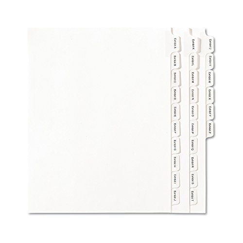 Product Cover Avery Collated Legal Dividers Allstate Style, Letter Size, EXHIBIT A-Z Tab Set ( 82105)