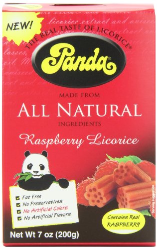 Product Cover Panda All Natural Licorice Chews Raspberry, 7-Ounce Packages (Pack of 12)