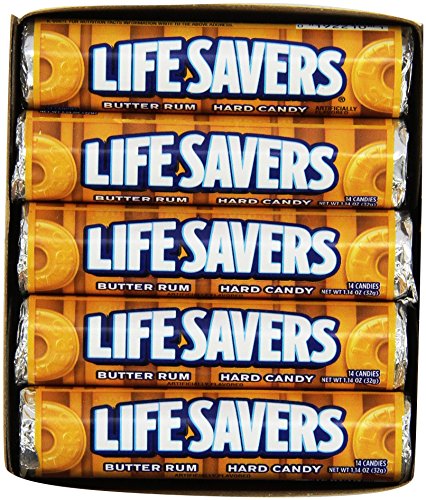 Product Cover Life Savers Butter Rum Hard Candy, 1.14 ounce (20 Single Packs)