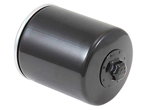 Product Cover K&N Motorcycle Oil Filter: High Performance Black Oil Filter with 17mm nut designed to be used with synthetic or conventional oils fits 1996-2018 Harely Davidson, Buell Motorcycles KN-171B