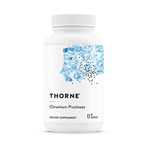 Product Cover Thorne Research - Chromium Picolinate - Chromium Supplement to Aid Metabolism of Carbs and Sugar - 60 Capsules