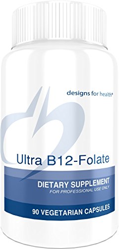 Product Cover Designs for Health Ultra B12-Folate - 400mcg Active Folate + 2000 mcg Vitamin B12 (90 Capsules)