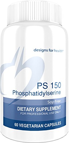 Product Cover Designs for Health PS 150 Phosphatidylserine Capsules - 150mg Soy-Free Phosphatidylserine for Brain + Cortisol Balance Support (60 Capsules)