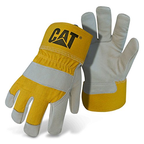 Product Cover CAT CAT013101L Tan grain leather palm, index finger and finger tips Glove, Large