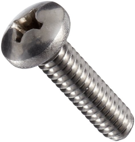 Product Cover Stainless Steel Machine Screw, Plain Finish, Pan Head, Phillips Drive, 3/4