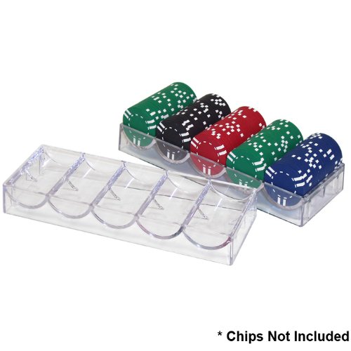 Product Cover Trademark Poker Clear Acrylic Poker Chip Trays (Pack of 10)