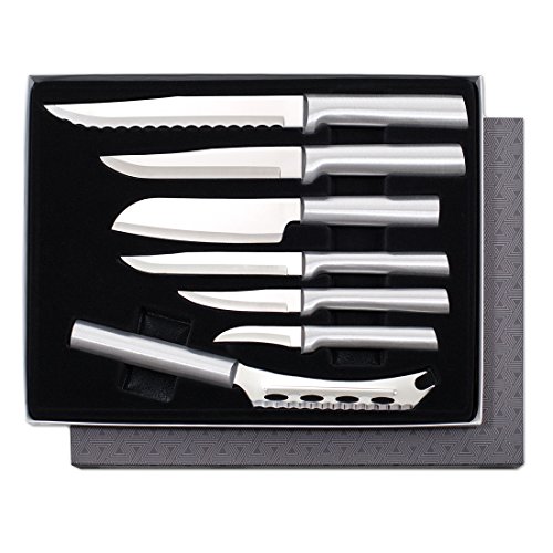 Product Cover Rada Cutlery Starter Knives Gift Set - Stainless Steel Blades and Aluminum Handles, Set of 7