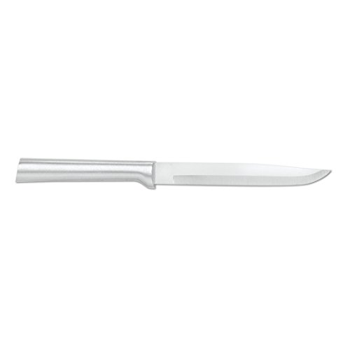 Product Cover Rada Cutlery Utility Steak Knife - Stainless Steel Blade With Brushed Aluminum Handle Made in USA, 8-5/8 Inches