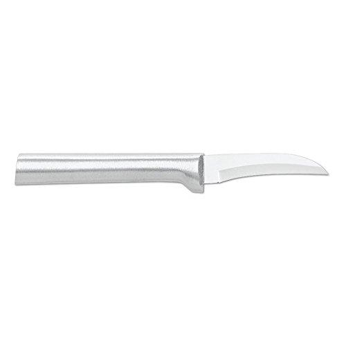 Product Cover Rada Cutlery Curved Blade Paring Knife - Stainless Steel Blade With Aluminum Handle Made in USA, 6-1/8 Inch
