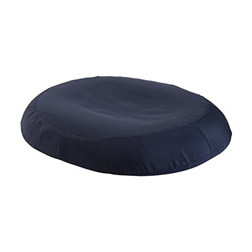 Product Cover DMI Donut Pillow for Tailbone Pain, Hemorrhoids, Sciatica, Prostate, Pregnancy and Post Partum Includes Removable Cover, 18 Inches, Navy