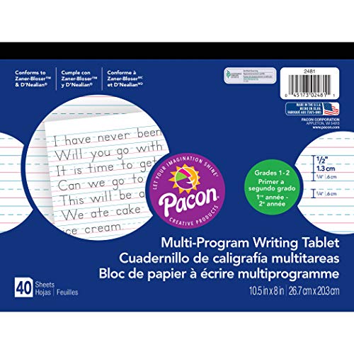 Product Cover Pacon PAC2481 Multi-Program Handwriting Tablet, 1/2