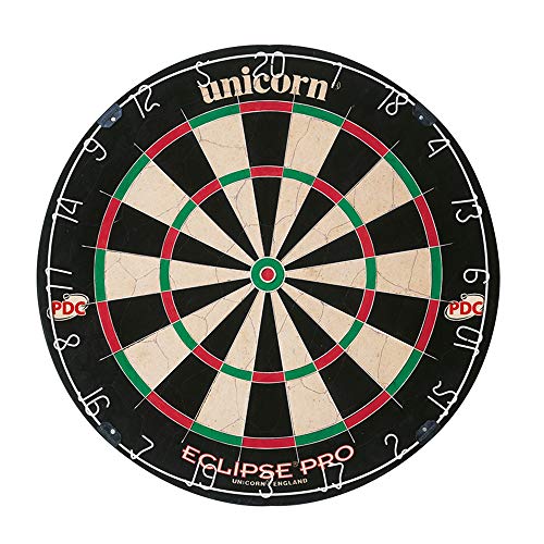 Product Cover Unicorn Eclipse Pro Dart Board with Ultra Slim Segmentation - 30% Thinner Than Conventional Boards - For Increased Scoring and Reduced Bounce-Outs