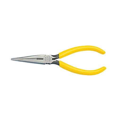 Product Cover Klein Tools D203-7 Long Nose Side-Cutter Stripping Pliers, Induction Hardened and Heavier For Increased Cutting Power, 7-Inch
