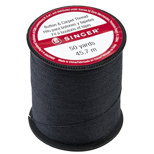 Product Cover SINGER 67110 Button & Carpet Sewing Thread, 50-Yards, Black