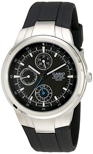 Product Cover Casio Men's EF305-1AV Edifice Multifunction Watch With Black Resin Band