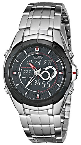 Product Cover Casio Men's EFA119BK-1AV Ana-Digi Edifice Stainless Steel Watch