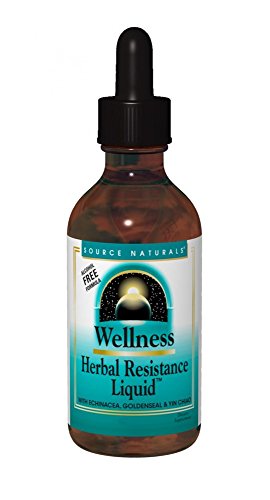 Product Cover Source Naturals Wellness Herbal Resistance Liquid Immune Defense Supplement & Immunity Booster with Echinacea, Elderberry & Yin Chiao - 8 OZ