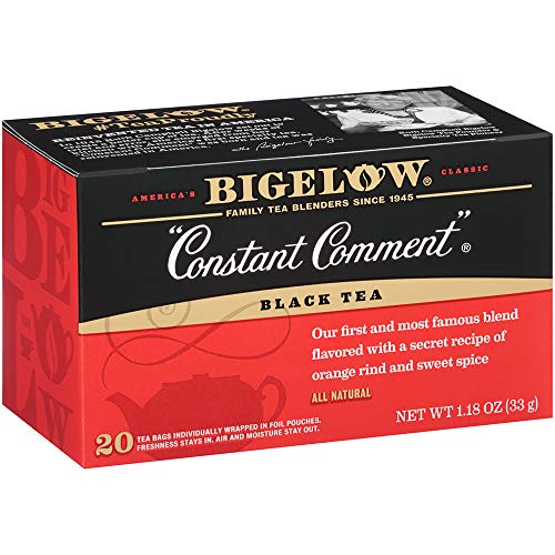 Product Cover Bigelow Constant Comment Tea 20-Count Boxes (Pack of 6), 120 Tea Bags Total.  Caffeinated Individual Black Tea Bags, for Hot Tea or Iced Tea, Drink Plain or Sweetened with Honey or Sugar