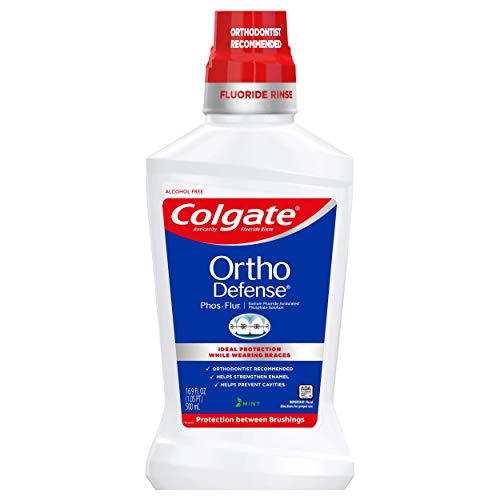 Product Cover Colgate Ortho Defense Phos Flur Anti Cavity Fluoride Rinse, Mint, 16.9 Ounce