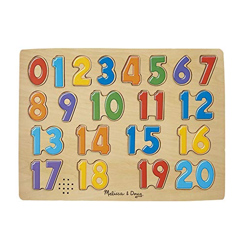 Product Cover Melissa & Doug Numbers Sound Puzzle - Wooden  Puzzle With Sound Effects (21 pcs)