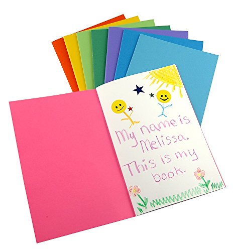 Product Cover Hygloss Products, Inc Paperback Blank Sketch, Writing, Journaling, Book for Children and Adults Pack of 6 in Assorted Colors, 8.5