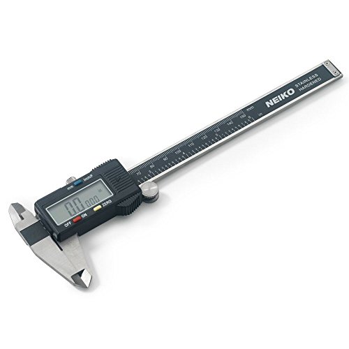 Product Cover Neiko 01407A Electronic Digital Caliper Stainless Steel Body with Large LCD Screen | 0 - 6 Inches | Inch/Fractions/Millimeter Conversion