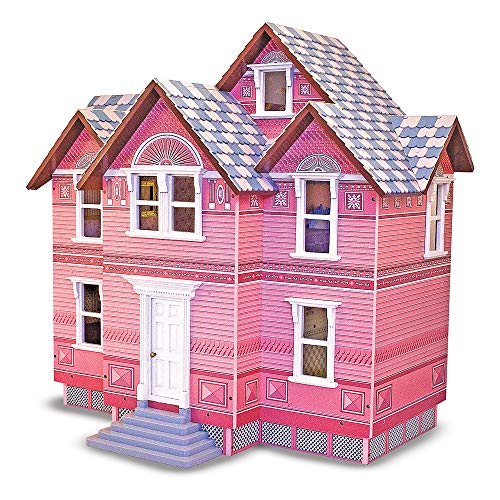 Product Cover Melissa & Doug Classic Heirloom Victorian Wooden Dollhouse, Great Gift for Girls and Boys - Best for 6, 7, 8 Year Olds and Up