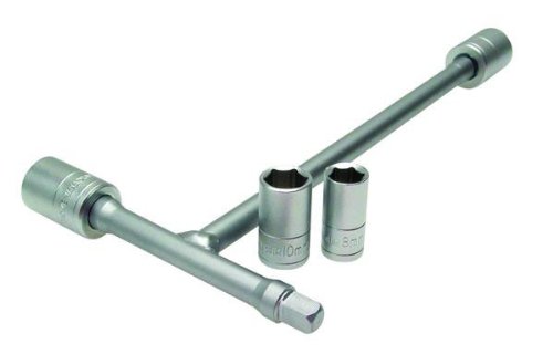 Product Cover Motion Pro 08-0389 Tri-Drive Mini T-Handle Kit 1/4-inch Drive with 8,10,12,13mm Sockets