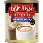 Product Cover Caffe D'Vita White Chocolate Cappuccino Mix, 16-Ounce Canisters (Pack of 6)