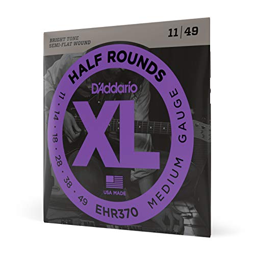 Product Cover D'Addario EHR370 Half Round Electric Guitar Strings, Medium, 11-49