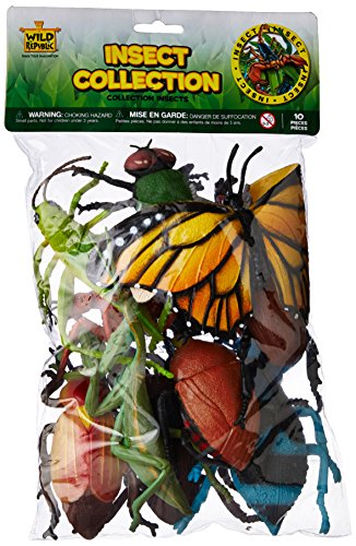 Product Cover Wild Republic Insect Polybag, Kids Gifts, Educational Toy, Party Favors, 10 Pieces