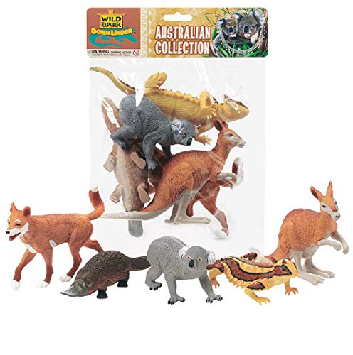 Product Cover Wild Republic Kangaroo, Koala Bear, Dingo, Platypus, Lizard, Australian polybag, 5 pc Set