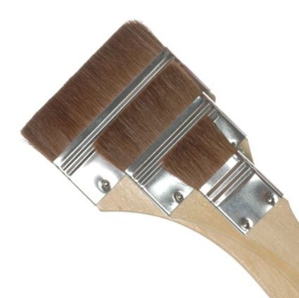 Product Cover Royal & Langnickel Large Area Artist Brush Set- Three Brown Camel Hair Brushes